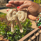 Crochet Bow Keychain