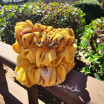 Unique Hair Scrunchies - Yellow Daisy