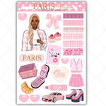 Black Girl Stickers - Pink Paris Classy Full Sheet 2