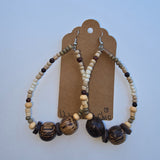 Clearance Earrings - Wood Beads