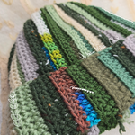 Scrap Yarn Beanie | Crochet Beanie | Crochet Hat - evergreen