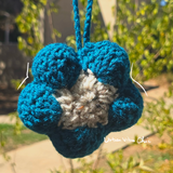 Crochet Flower Keychain | Crochet Bag Charm