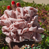 Linen Hair Scrunchies - Blush