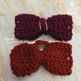 Set of 2 Handmade Crochet Hair Bow