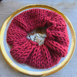 Crochet Unique Hair Scrunchies - Mauve Pink