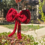 Crochet Bow Keychain