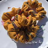 Unique Hair Scrunchies - Mustard