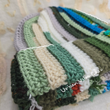 Scrap Yarn Beanie | Crochet Beanie | Crochet Hat - evergreen