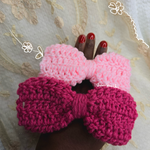 Set of 2 Handmade Crochet Hair Bow