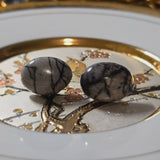 Natural Stone Studs - Black Network