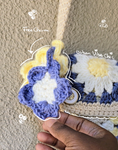 Crochet Flower Keychain | Crochet Bag Charm