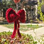 Crochet Bow Keychain