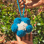 Crochet Flower Keychain | Crochet Bag Charm