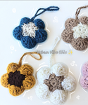 Crochet Flower Keychain | Crochet Bag Charm