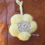 Crochet Flower Keychain | Crochet Bag Charm