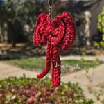 Crochet Bow Keychain