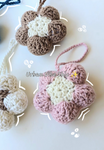 Crochet Flower Keychain | Crochet Bag Charm