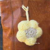 Crochet Flower Keychain | Crochet Bag Charm