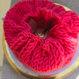 Crochet Unique Hair Scrunchies - Hot Pink