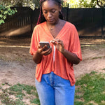 Knit Halter Top in Rust Orange , knit Crop Top, Summer Womens off the Shoulder Crop Top, Knit V Neck Crop Top, Crochet Crop Top