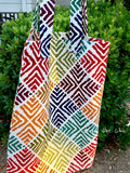 Tribal Mixed Color Tote Bag - Large