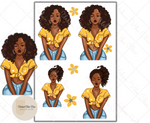 Summer Cuties - Black Girl Planner Stickers