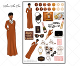 Black Girl Planner Stickers - Hey Girl