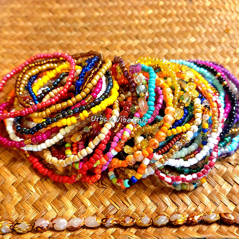 Seed Beads Stretch Bracelets - Basic Set