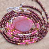 Waist Beads - Pink Agate Dream