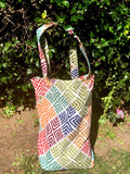 Tribal Mixed Color Tote Bag - Large