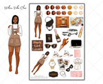 Black Girl Planner Stickers - Hey Girl