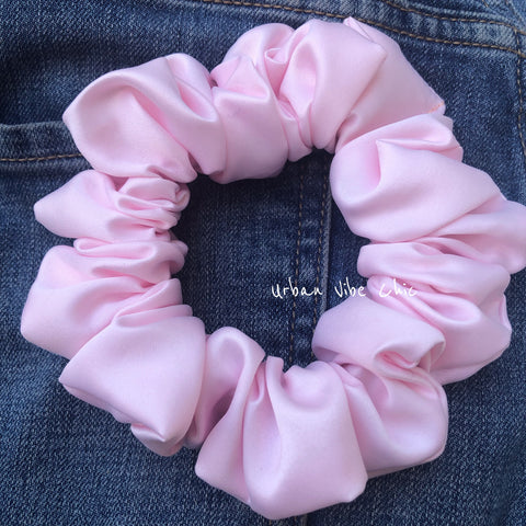 Unique Hair Stain Scrunchies - Baby Pink