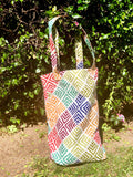 Tribal Mixed Color Tote Bag - Large