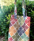 Tribal Mixed Color Tote Bag - Large