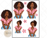 Summer Cuties - Black Girl Planner Stickers