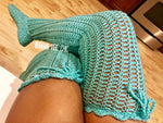 PRE ORDER - Sexy Crochet Thigh High Socks ( Pick Your Color)