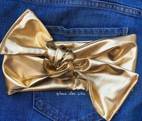 Unique Hair Headband - Gold