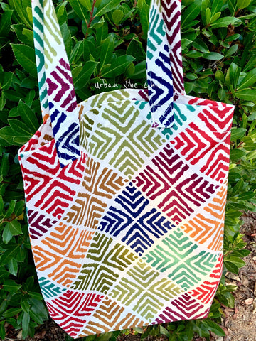Tribal Mixed Color Tote Bag - Large