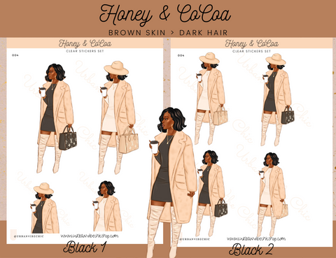 Honey & Cocoa - Black Girl Planner Stickers