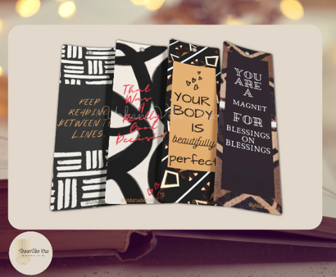 Positivity Notebook african American Gifts Gifts for Kids Bookish Black Girls  Gifts Well Read Black Girl Black Owned Bookmark Set 
