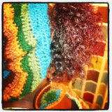 Fall N Love Crochet Hat and Earring Set (Natural)