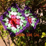 Clearance Sale Granny Chic Crochet Earrings (orange or purple)