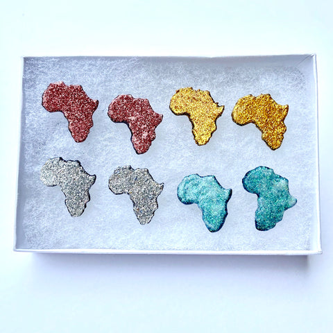 Handmade Africa Stud Earrings